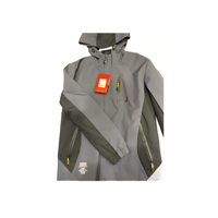 Genérico - Chaqueta Cortaviento Deportiva Ultra Liviana Micropolar Gris, Talla Xs