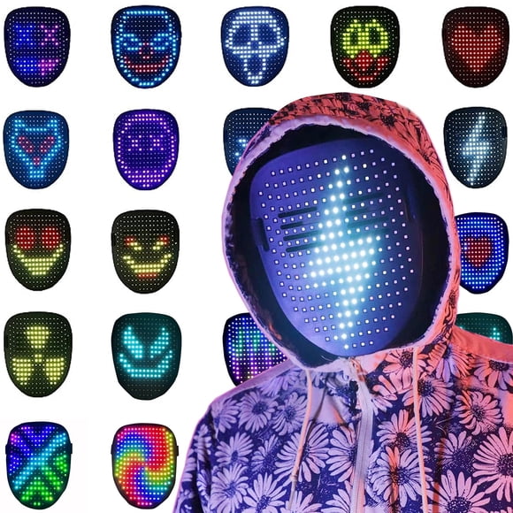 Máscara LED Depointer Life con sensor de gestos para cosplay