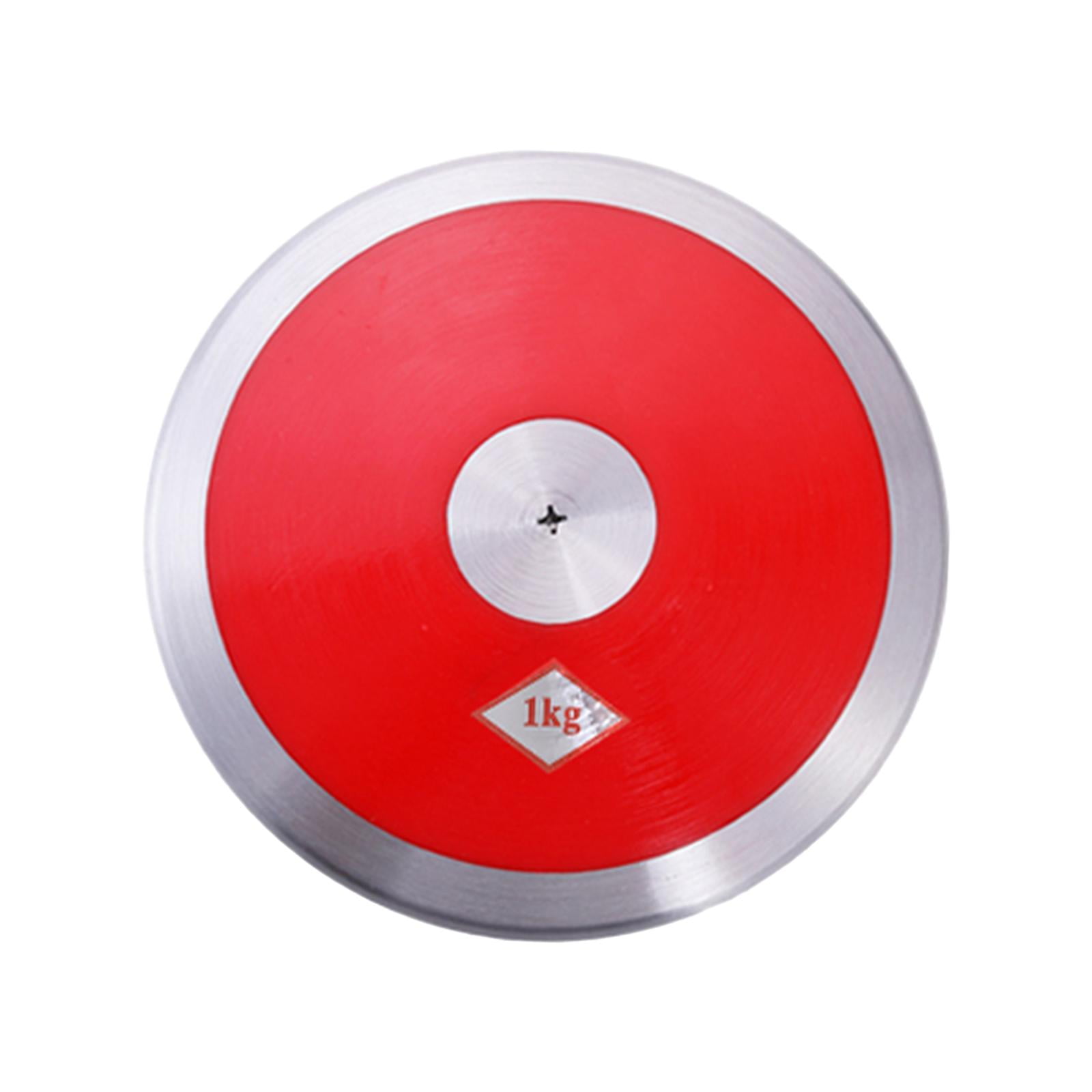 Ioensy - Disco De Nailon De 1 Kg Para Lanzamiento, Ideal Para Eventos Deportivos Universitarios Y Entrenamiento Atlético (rojo).