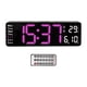 thumbnail image 2 of Reloj De Pared Digital Con Alarmas Duales, Reloj De Mesa Para Decoración Del Hogar, Dormitorio, Mesita De Noche, Luz Púrpura Pequeña, 2 of 3