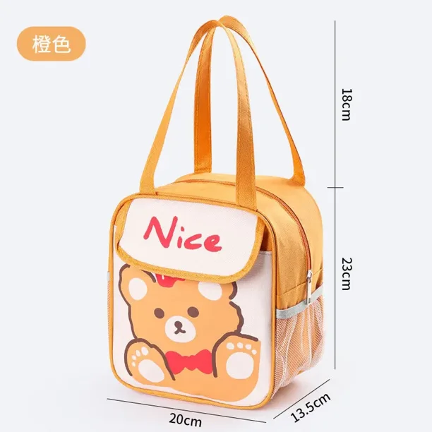 Kawaii Sanrio Kuromi Lunch Bag Anime My Melody Cinnmoroll Travel Thermal Breakfast Box School Child Large Capacity Tote Food Bag