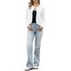 thumbnail image 2 of INSPIRE CHIC Cárdigan de punto con botones para mujer de manga larga con cuello redondo y bolsillos frontales, suéter casual, talla S, blanco, 2 of 6