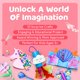 thumbnail image 2 of Craft Box Mumaloo Unicorn con 10 proyectos de arte para niños de 4 a 8 años, 2 of 7
