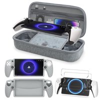 Genérico - 3 En 1 Juego De Accesorios Para Playstation Portal, Funda De Transporte De Eva, Funda Protectora De Silicona Suave, 2 Paquetes De Protectores De Pantalla, Accesorios Ps5 Portal-Gris