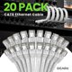 thumbnail image 2 of Cable Ethernet GearIt Cat 6, 10 pies (3 m), paquete de 20, 10 Gbps, RJ45, blanco, 2 of 9