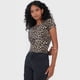 thumbnail image 3 of Polera Mujer Crop Animal Print Café Corona, 3 of 5