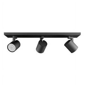 Genérico - Foco Spot Led Track Light 3Xgu10 Negro Incluye Ampolleta Fría