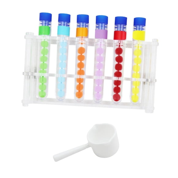 Tubo De Ensayo De Juguete Para Contar Clasificación De Colores Con Soporte Para Ni?os De 3, 4, 5, 6 Y 7 A?os, Sin Recipiente De Almacenamiento