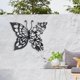 thumbnail image 5 of Mariposas Arte De La Pared Silueta De Metal Forjado Para La Decoración De La Cerca Del Dormitorio 29.5cmx24cm, 5 of 6