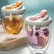 thumbnail image 4 of Taza De Café De Vidrio De Doble Pared Con Tapas 350mL, 4 of 5