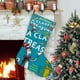 thumbnail image 1 of Dr. Seuss Tema: Calcetines de Navidad, fino lino blanco para colgar en escaleras y chimenea, decoración navideña para el hogar, regalo de Navidad.54cm×38cm, 1 of 5