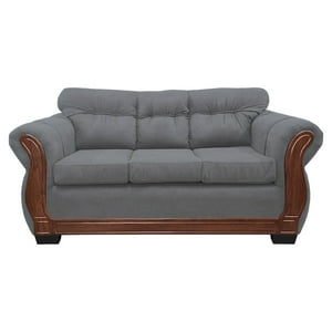 América Decora - Sofá Con Resorte Estructural 3 Personas Taurus Chenille Gris X