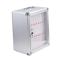 Magideal - Armario De Almacenamiento Para Teléfono, Taquilla Con 2 Llaves, Para Aula, Con Cerradura, Montado En Pared Para Oficina, Tabla De Bolsillo, Caja De Bl 24 Ranuras