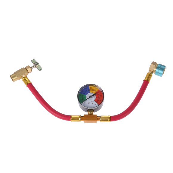 Manguera de refrigerante Aupoko R1234YF 40 cm con manómetro