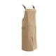 thumbnail image 4 of Delantal de cocina, delantal con pechera alta, ropa de trabajo para restaurante y café, delantal de bolsillo para Chef, para jardinería, elaboración , marrón, 4 of 5