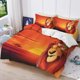 thumbnail image 2 of Christmas Gifts The Lion King Luxury Bedding Set Cute Printed Cartoon Quilt Cover Duvet Cover 3-Piece Set Home, 2 of 5