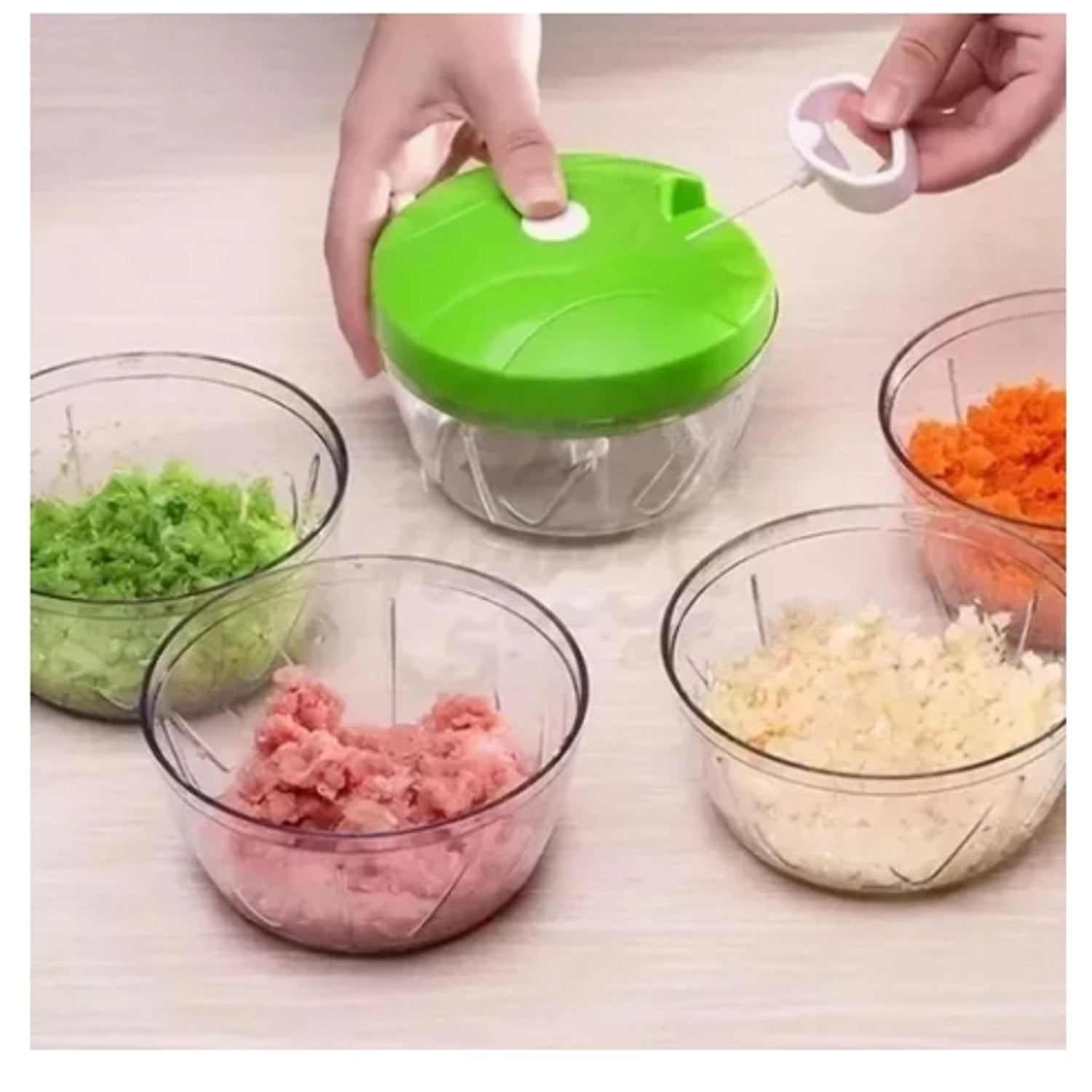 Genérico - Picador Cortador Manual De Verduras Vegetales