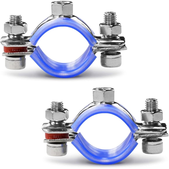 Soportes para tubería AKIHISA de acero inoxidable 304 de 60-65 mm de diámetro exterior, 2 piezas