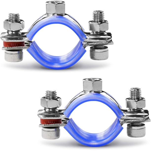 Soportes para tubería AKIHISA de acero inoxidable 304 de 60-65 mm de diámetro exterior, 2 piezas