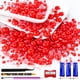 thumbnail image 1 of Kit MYYKO de perlas planas rojas y strass de 60 g, 1 of 6