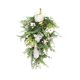 thumbnail image 5 of Swag Floral De Jacinto De Rosa Blanca Artificial Hecho A Mano Para Decoración De Ventanas De Boda, 5 of 5
