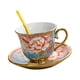 thumbnail image 1 of Juego De Taza Y Platillo De Té De Cerámica Esmaltado 7oz Para Bebidas De Café Restaurante Latte Rose, 1 of 3