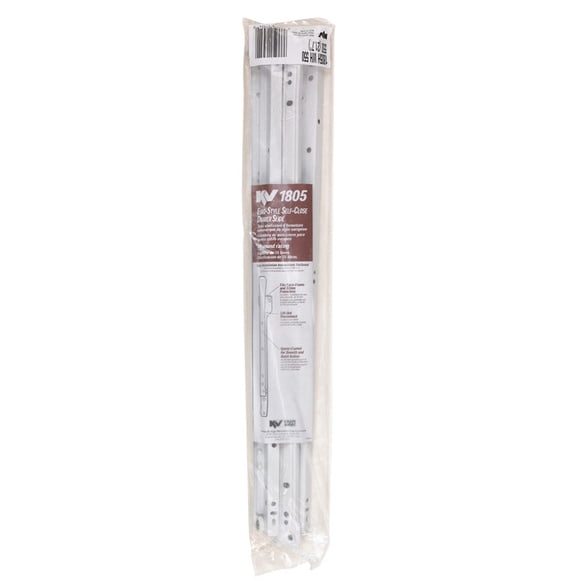 Cajón deslizante Knape & Vogt de acero con cierre automático, 22 cm, paquete de 2 unidades, blanco