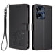 thumbnail image 1 of Funda Volteable tipo Billetera con Correa para Infinix Hot 30 4G, Negro, 1 of 6