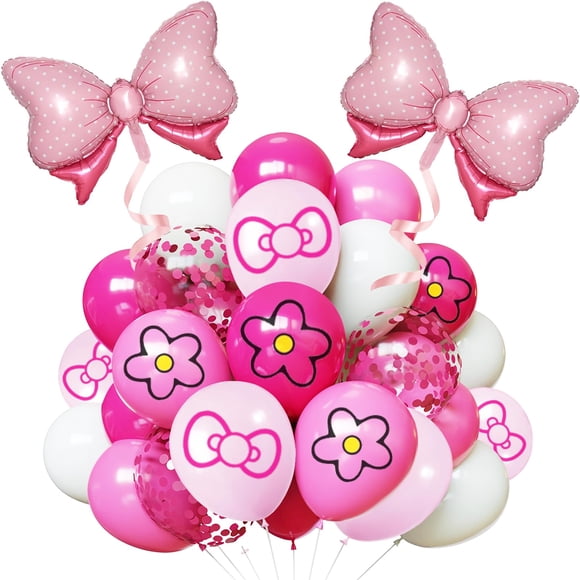 Set de globos zheiuyjie de 64 piezas, 12" rosa, fiesta temática de caricaturas