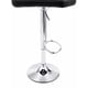 thumbnail image 5 of Pack de 2 Sillas Altas de Bar Regulables LORE | Asiento Acolchado Negro | Base Cromada Giratoria, 5 of 7