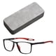 thumbnail image 2 of Gafas De Lectura Deportivas Gafas De Bloqueo De Luz Azul Para Mujeres Hombres Que Viajan Negro Rojo 150 °, 2 of 5