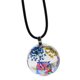 thumbnail image 4 of Collar De Vidrio De Moda Colgante Lindo Natural Natural Flor Seco Buenos Deseos, 4 of 5