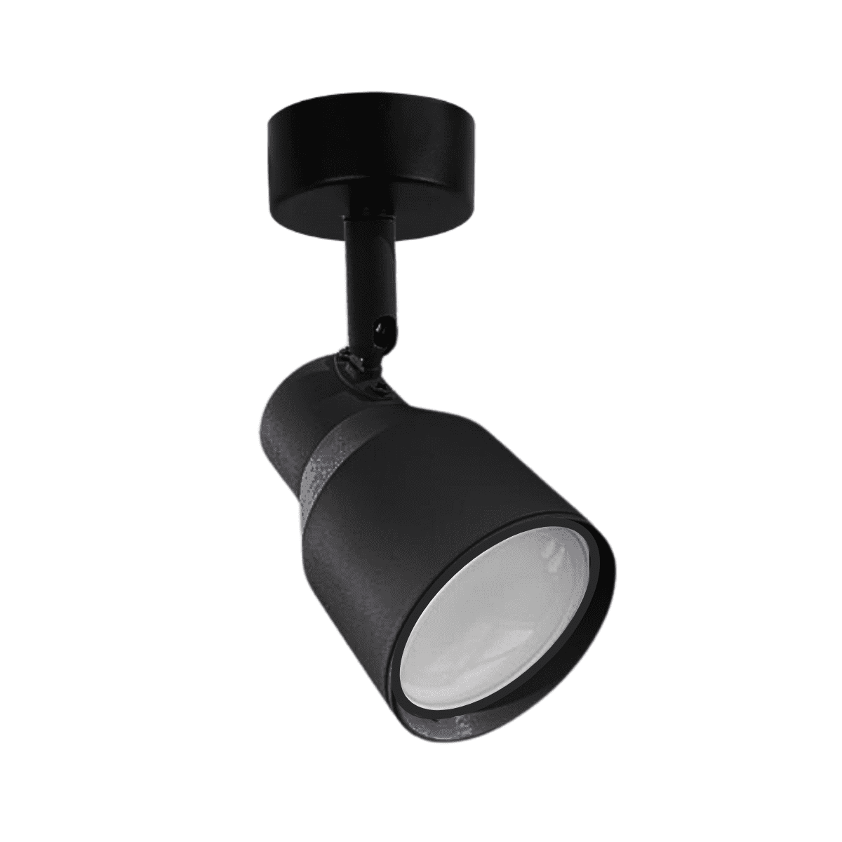 Konnergie - Aplique Negro Con Ampolleta Dicroica Dirigible Luz Calida