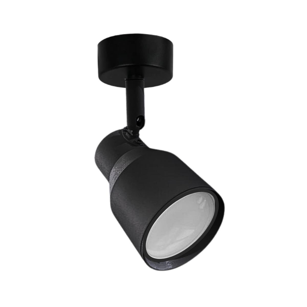 Konnergie - Aplique Negro Con Ampolleta Dicroica Dirigible Luz Calida