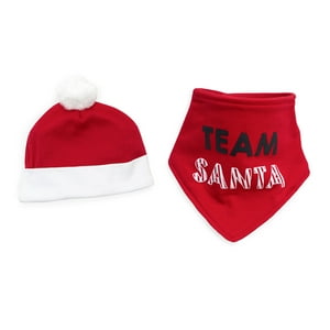 Bambino - Set 2 Piezas Gorrito + Bandana Navidad Team Santa
