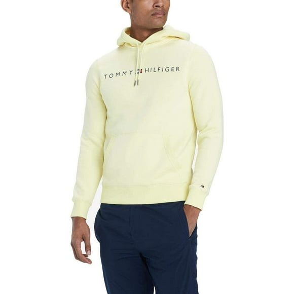 Sudadera con capucha Tommy Hilfiger Logo para Hombre - Amarillo encerado
