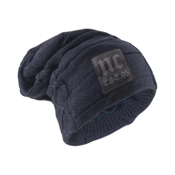 Gorro Invierno Hombre de Lana con Forro Moda Masculina