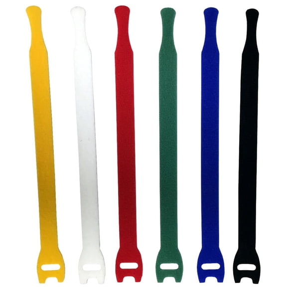 Bridas para cables Electriduct, 8 ganchos y bucles, 50 piezas, negras
