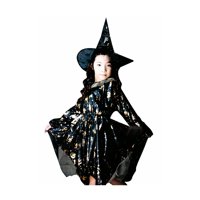 Tododisfraceschile - Disfraz Bruja Brujita Con Sombrero Talla 5 A 6 Años