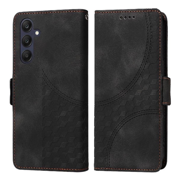 Carcasa FOXDOCK Samsung Galaxy A25 5G de cuero PU, diseño acolchado clásico, protección contra caídas y rayones