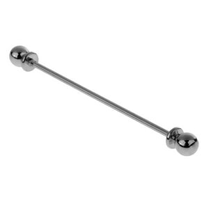 Genérico - Hombres Ronda La Cabeza De La Camisa Collar Clip Bar Pin Pin Clip Corbata Broche Plata
