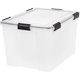 thumbnail image 1 of Bolsa de almacenamiento IRIS WEATHERTIGHT, 74 L, apilable, paquete de 4 unidades, transparente, 1 of 1