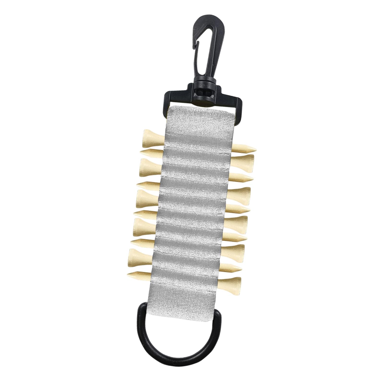 Ioensy - Soporte Para Tee De Golf Para Sujetar A La Bolsa De Golf, Portátil, Para Carritos De Golf, Golfista, Golf, Blanco