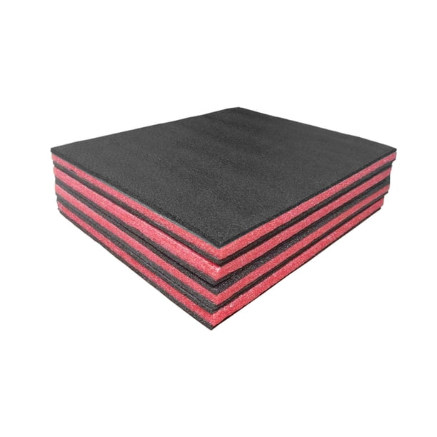 4 insertos de espuma para maletín de herramientas Paneles de espuma para herramientas Fácil manejo Protección versátil Acolchado de embalaje para tran 50 cm x 335 cm x 25 cm
