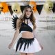 thumbnail image 2 of Disfraz Amscan Twisted Angel para mujer, talla L (10-12), blanco y negro, 2 of 2