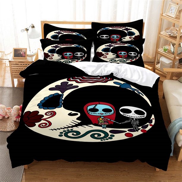 Skeleton Bedding Set Duvet Cover Set Bedding Digital Printing Bed Linen Size Bedding Set Fashion Design bed cover set Bed Sheets