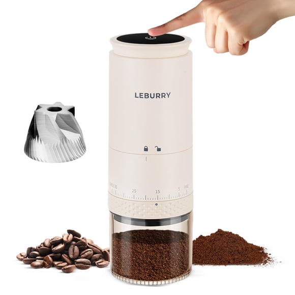 Molino de Café LEBURRY Portátil Eléctrico con 38 Ajustes