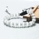thumbnail image 2 of Pulsera Ojo de Tigre Blanco W Hombre Mujer Ajustable 2022, 2 of 2