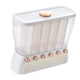 thumbnail image 2 of Dispensador De Cereales Contenedor De Almacenamiento De Granos De Alimentos De 6 Rejillas Conveniente Blanco, 2 of 5