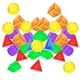thumbnail image 2 of 100 Bloques Geométricos Translúcidos Con Patrones Sólidos Para Niños A Partir De 3 Años., 2 of 5